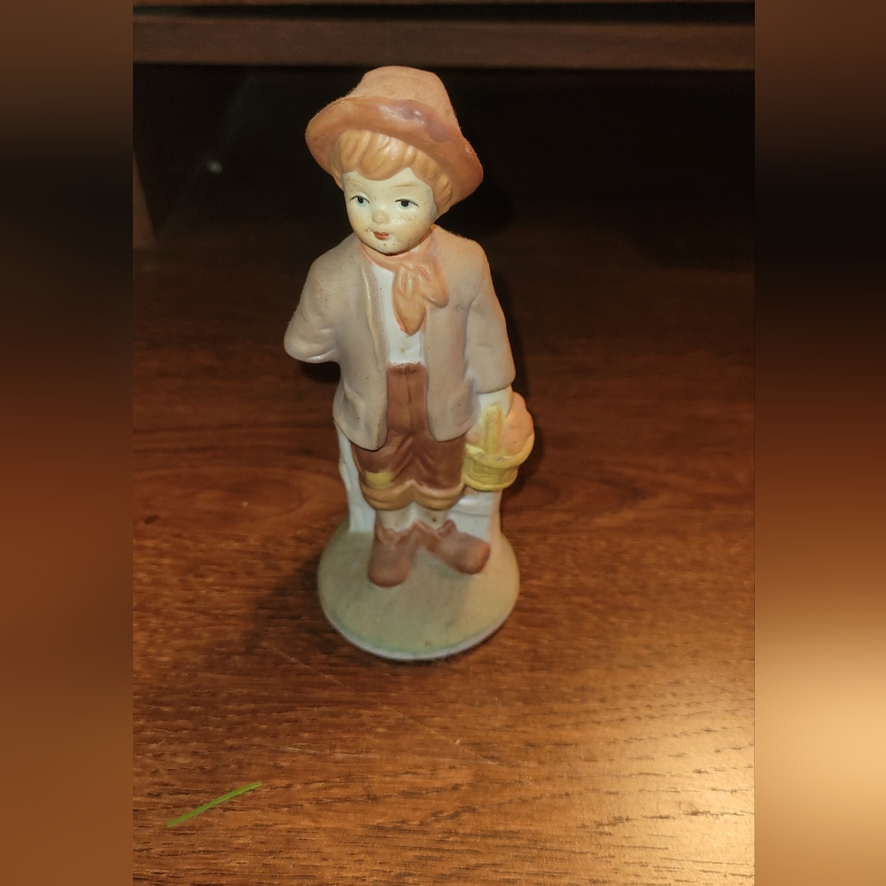 Vintage gardening  Boy  Figurine